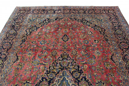 Traditional Vintage Rug Kashan in 400x280 (5 / 8)