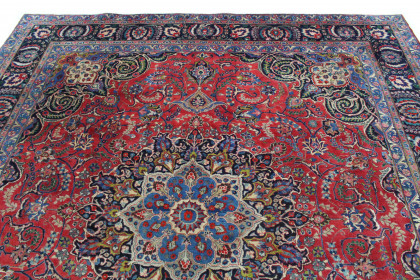 Klassischer Vintage-Teppich Kashan in 330x300 (4 / 7)