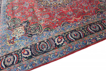 Klassischer Vintage-Teppich Kashan in 330x300 (5 / 7)