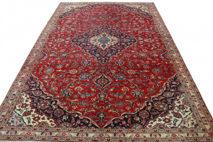 Klassischer Vintage-Teppich Kashan in 320x210 (4 / 7)