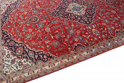 Klassischer Vintage-Teppich Kashan in 320x210 (7 / 7)