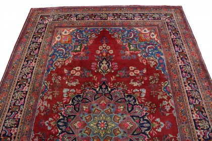 Traditional Vintage Rug Mashad in 300x200 (4 / 8)