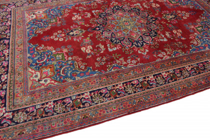 Traditional Vintage Rug Mashad in 300x200 (8 / 8)