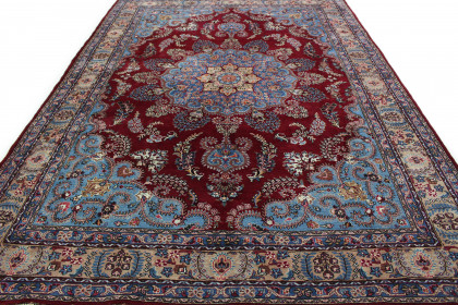 Traditional Vintage Rug Mashad in 340x240 (6 / 8)