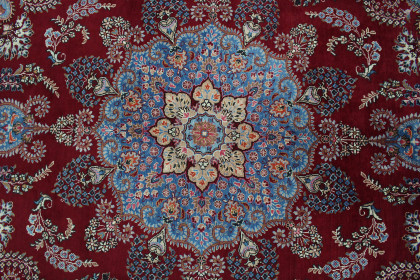 Traditional Vintage Rug Mashad in 340x240 (7 / 8)