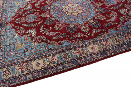 Traditional Vintage Rug Mashad in 340x240 (8 / 8)