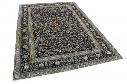 Klassischer Vintage-Teppich Kashan in 380x270 (2 / 8)