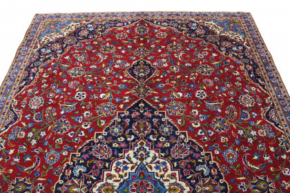 Klassischer Vintage-Teppich Kashan in 350x220 (3 / 7)