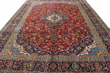 Klassischer Vintage-Teppich Kashan in 410x300 (6 / 8)
