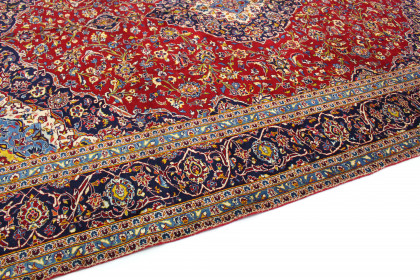 Klassischer Vintage-Teppich Kashan in 410x300 (7 / 8)