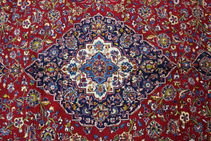 Klassischer Vintage-Teppich Kashan in 410x300 (8 / 8)