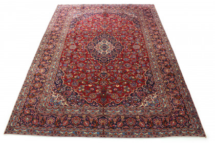 Klassischer Vintage-Teppich Kashan in 410x300 (1 / 8)