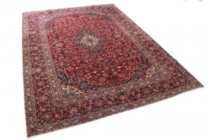 Klassischer Vintage-Teppich Kashan in 410x300 (2 / 8)