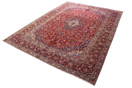 Klassischer Vintage-Teppich Kashan in 410x300 (3 / 8)