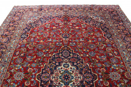 Klassischer Vintage-Teppich Kashan in 410x300 (4 / 8)