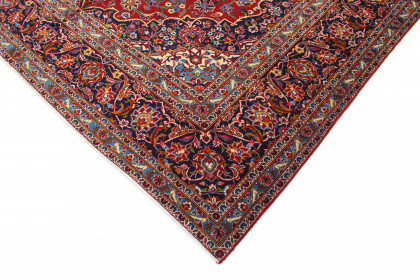 Klassischer Vintage-Teppich Kashan in 410x300 (5 / 8)