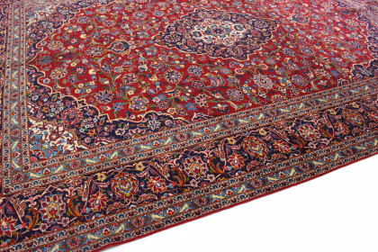 Klassischer Vintage-Teppich Kashan in 410x300 (6 / 8)