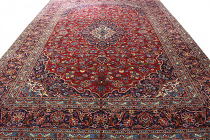 Klassischer Vintage-Teppich Kashan in 410x300 (7 / 8)