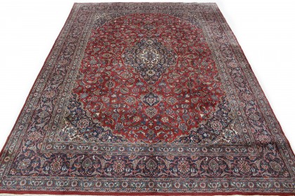 Klassischer Vintage-Teppich Kashan in 390x290 (1 / 8)