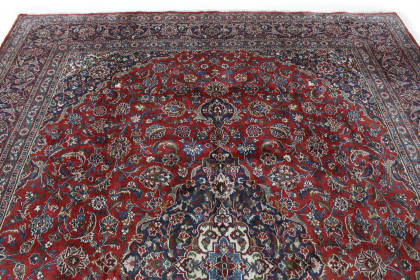 Klassischer Vintage-Teppich Kashan in 390x290 (5 / 8)