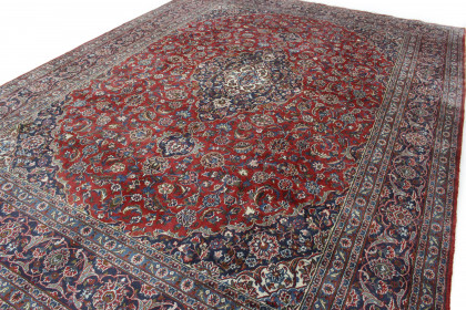 Klassischer Vintage-Teppich Kashan in 390x290 (7 / 8)