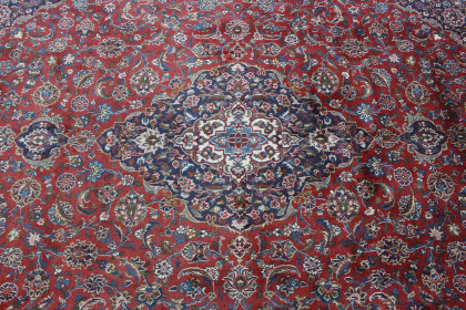 Klassischer Vintage-Teppich Kashan in 390x290 (8 / 8)