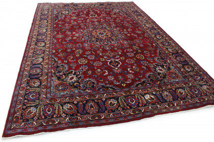 Traditional Vintage Rug Mashad in 360x260 (4 / 8)