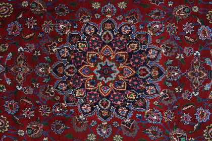 Traditional Vintage Rug Mashad in 360x260 (6 / 8)