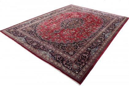 Traditional Vintage Rug Mashad in 400x310 (2 / 8)