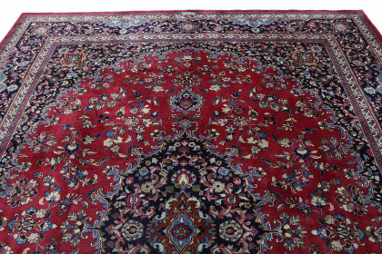 Traditional Vintage Rug Mashad in 400x310 (5 / 8)