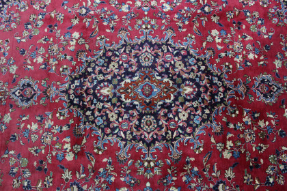 Traditional Vintage Rug Mashad in 400x310 (7 / 8)