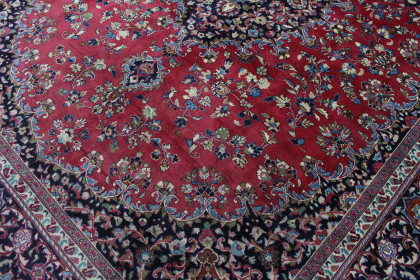 Traditional Vintage Rug Mashad in 400x310 (8 / 8)