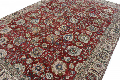 Klassischer Vintage-Teppich Tabriz in 390x260 (5 / 5)