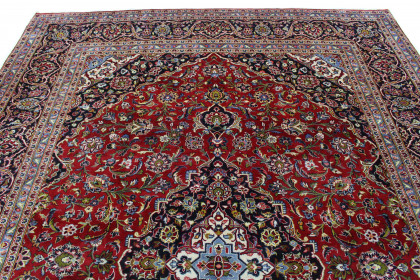 Traditional Vintage Rug Kashan in 410x290 (5 / 8)