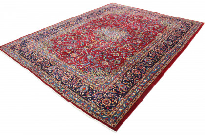 Traditional Vintage Rug Mashad in 390x300 (2 / 7)