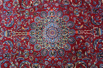 Traditional Vintage Rug Mashad in 390x300 (7 / 7)