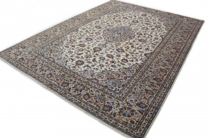 Klassischer Vintage-Teppich Kashan in 350x250 (2 / 6)