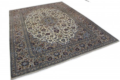 Klassischer Vintage-Teppich Kashan in 360x260 (2 / 8)