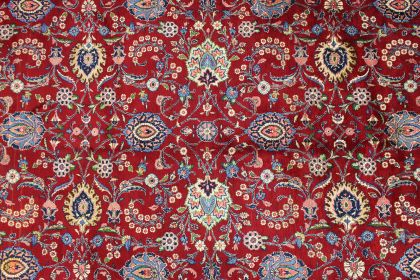 Traditional Rug Kashan in 380x250 (5 / 9)