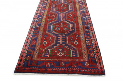 Klassischer Vintage-Teppich Azerbajan Läufer in 380x130 (3 / 6)