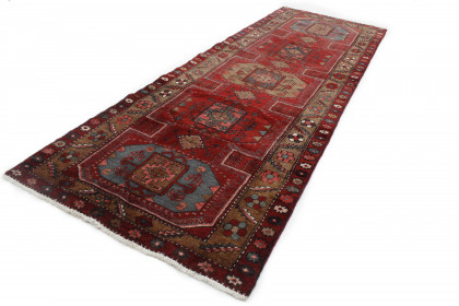 Klassischer Vintage-Teppich Azerbajan Läufer in 330x110 (3 / 6)