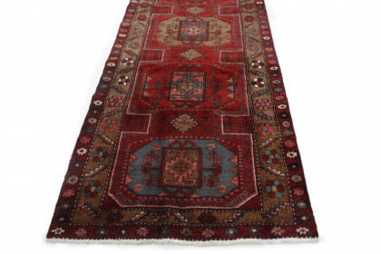 Klassischer Vintage-Teppich Azerbajan Läufer in 330x110 (4 / 6)