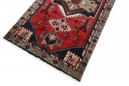 Klassischer Vintage-Teppich Azerbajan Läufer in 290x110 (5 / 5)