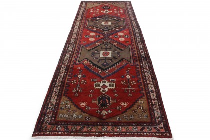 Klassischer Vintage-Teppich Azerbajan Läufer in 310x110 (2 / 5)