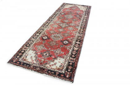 Traditional Vintage Rug Hamadan Runner in 290x100 (2 / 4)