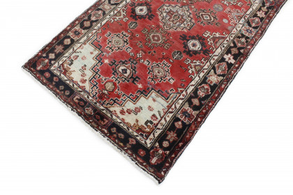 Traditional Vintage Rug Hamadan Runner in 290x100 (4 / 4)