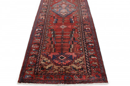 Klassischer Vintage-Teppich Hamadan Läufer in 300x110 (3 / 3)