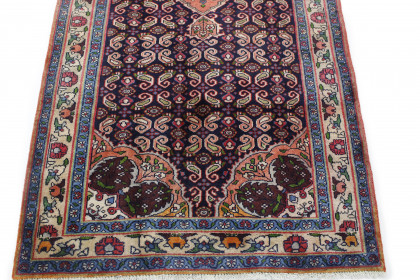 Traditional Vintage Rug Azerbajan in 220x130 (5 / 6)