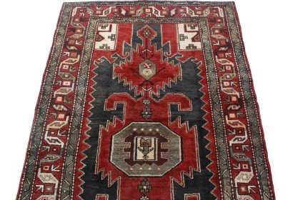 Traditional Vintage Rug Azerbajan in 220x130 (3 / 4)