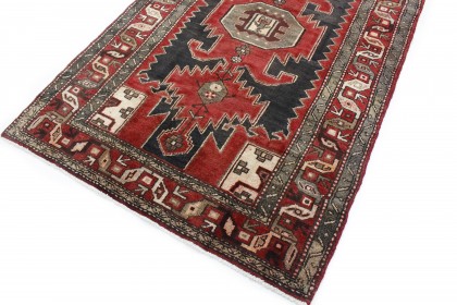 Traditional Vintage Rug Azerbajan in 220x130 (4 / 4)
